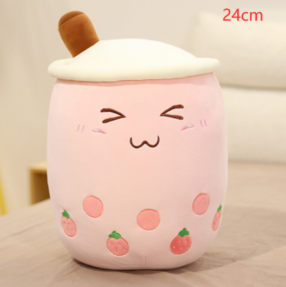 Tea Cup Toy Bubble Tea Pillow