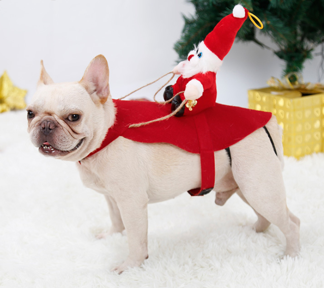 Dog Christmas Clothes Santa Claus