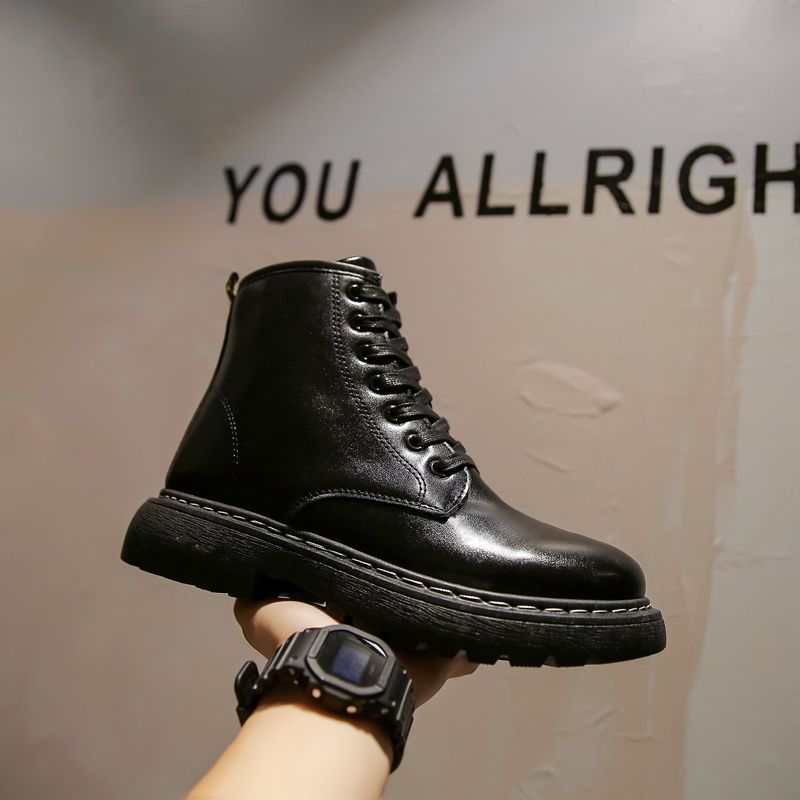 Men's Black Platform Boots