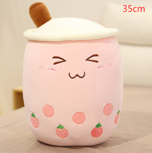 Tea Cup Toy Bubble Tea Pillow