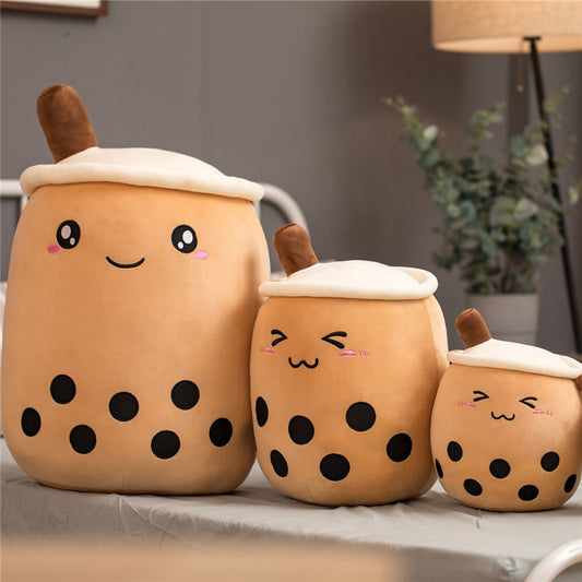 Tea Cup Toy Bubble Tea Pillow