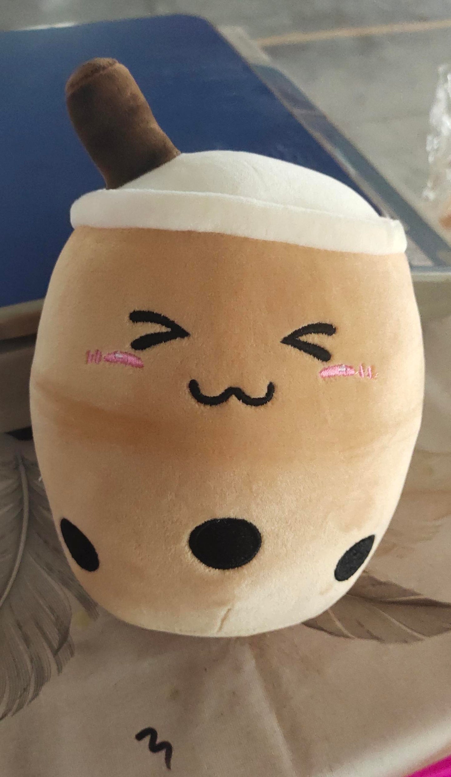 Tea Cup Toy Bubble Tea Pillow