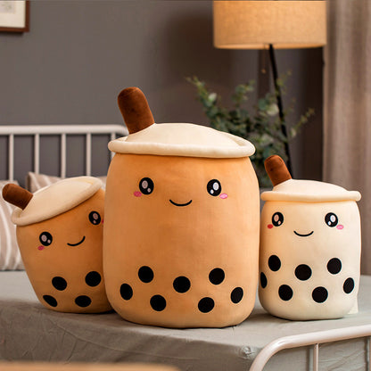 Tea Cup Toy Bubble Tea Pillow