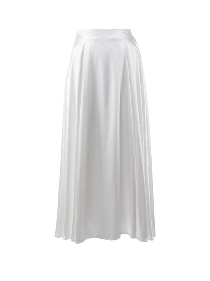 Women's Fashion Satin Long Skirt