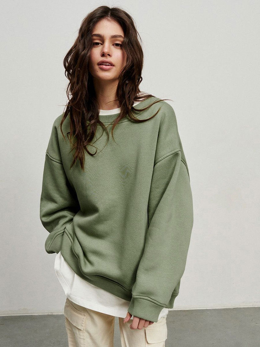 Solid Color Loose Sweater