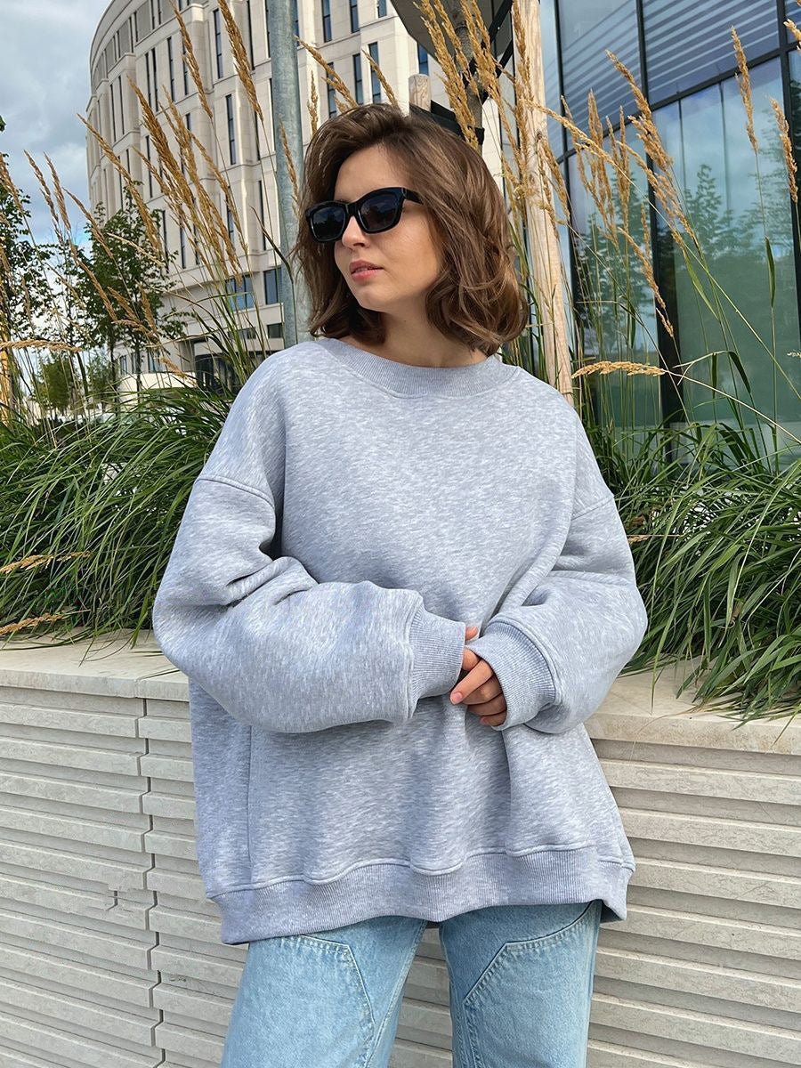 Solid Color Loose Sweater