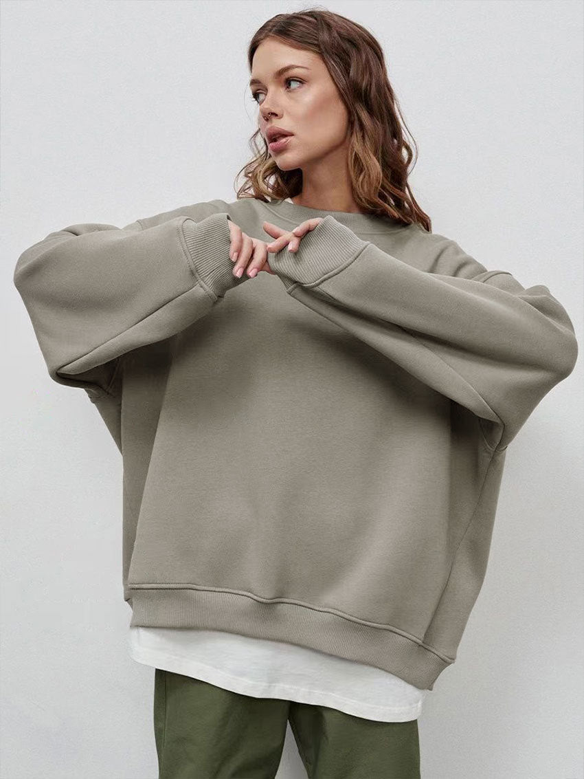 Solid Color Loose Sweater