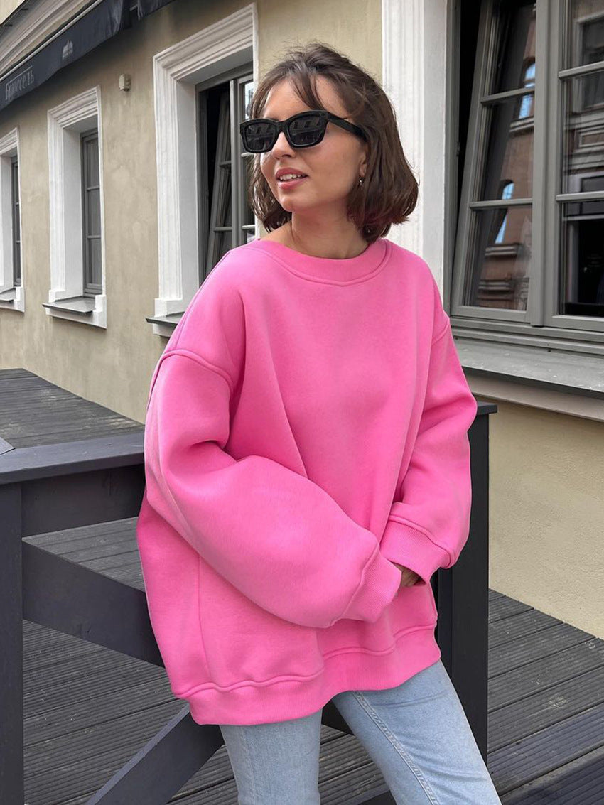 Solid Color Loose Sweater