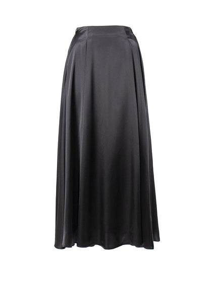 Women's Fashion Satin Long Skirt