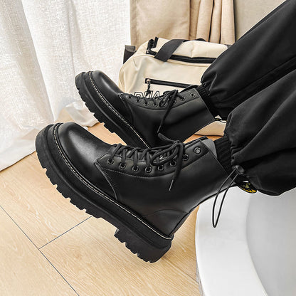 Men's Black Platform Boots